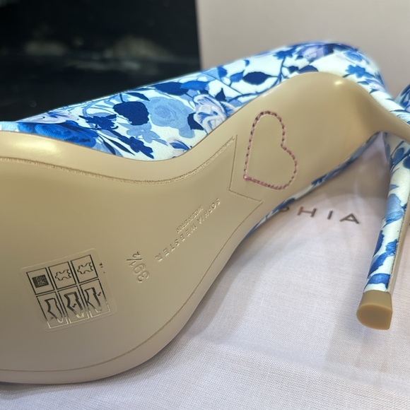 SOPHIA WEBSTER Margaux Pump 100mm in Royal Bloom size 39.5 - Picture 5 of 7